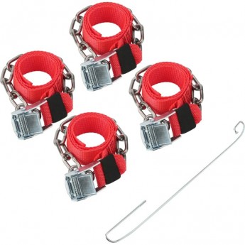 Цепи (браслеты) противоскольжения REXANT для легковых автомобилей, однорядные, 4 шт.