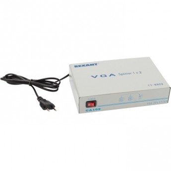 Делитель REXANT гнездо VGA на 2 гнезда VGA металл