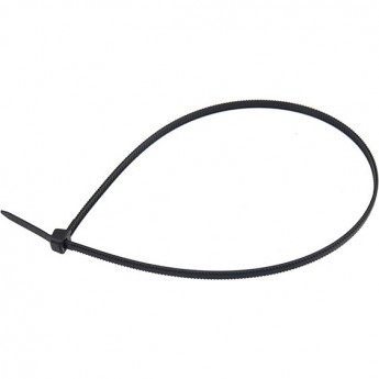 Хомут-стяжка REXANT нейлоновая с тройным замком 250x3.6 мм черная, 100 шт.