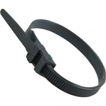 Хомут-стяжка REXANT нейлоновая усиленная с двойным горизонтальным замком 180x6,0мм, черная (100 шт/уп) Хомут-стяжка REXANT нейлоновая усиленная с двойным горизонтальным замком 180x6,0мм, черная (100 шт/уп)