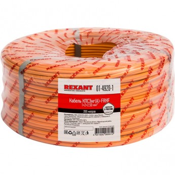 Кабель огнестойкий REXANT КПСЭнг(А)-FRHF 1x2x2,50 мм², бухта 200 м Кабель огнестойкий REXANT КПСЭнг(А)-FRHF 1x2x2,50 мм², бухта 200 м