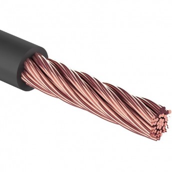 Кабель питания REXANT силовой 1х10 мм², черный, ø7,5 мм, 50 м