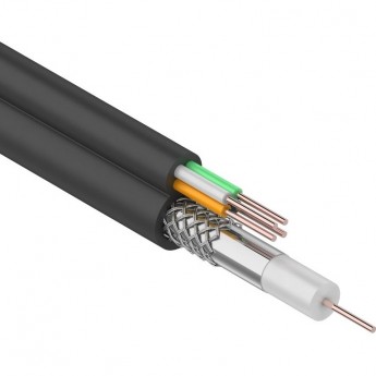 Кабель REXANT ККСВ-П+4х0.5 мм 100 м черный Кабель REXANT ККСВ-П+4х0.5 мм 100 м черный