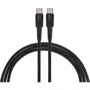 Кабель REXANT Type-C – Type-C, 5A, 100Вт, 2 м, в черной нейлоновой оплетке
