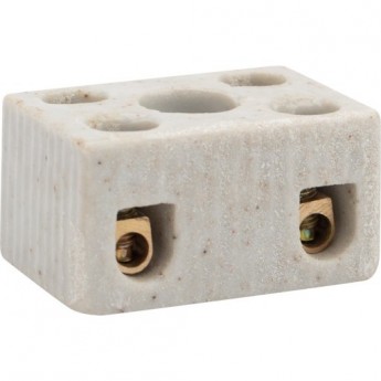 Клемма керамическая винтовая REXANT КВ 4 мм² 2 пары контактов с крепежным отверстием (100 шт./уп.) Клемма керамическая винтовая REXANT КВ 4 мм² 2 пары контактов с крепежным отверстием (100 шт./уп.)