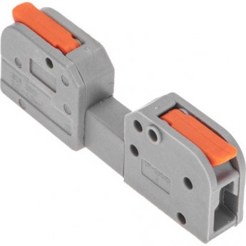 Клемма REXANT СМК 222-421R проходная разъемная, 1 полюс, серая, 0,2-2,5/4мм² (50 шт/уп)