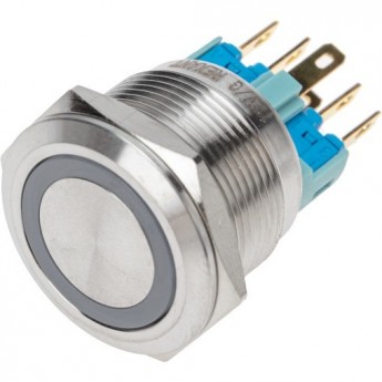 Кнопка антивандальная REXANT Ø 22 12В(LED) Б/Фикс (6с) OFF-(ON)/ON-(OFF) с подсветкой, зеленая Кнопка антивандальная REXANT Ø 22 12В(LED) Б/Фикс (6с) OFF-(ON)/ON-(OFF) с подсветкой, зеленая