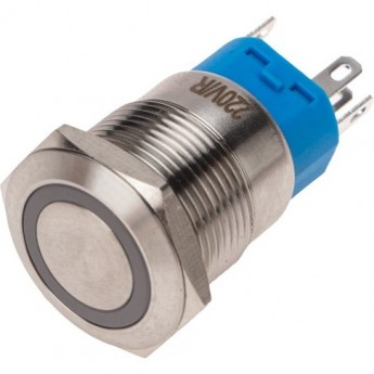 Кнопка антивандальная REXANT Ø19 250В Фикс (5с) ON-OFF/OFF-ON с подсветкой, красная Кнопка антивандальная REXANT Ø19 250В Фикс (5с) ON-OFF/OFF-ON с подсветкой, красная