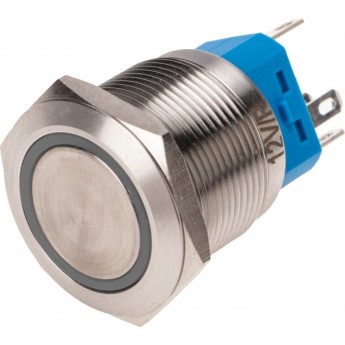 Кнопка антивандальная REXANT 22 12В б/фикс подсветка красная