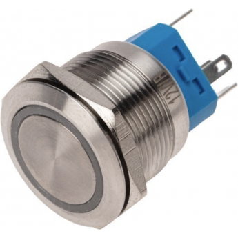 Кнопка REXANT антивандальная Ø22 12В(LED) Б/Фикс (5с) OFF-(ON) / ON-(OFF) подсв/синяя Кнопка REXANT антивандальная Ø22 12В(LED) Б/Фикс (5с) OFF-(ON) / ON-(OFF) подсв/синяя