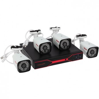 Комплект видеонаблюдения REXANT 4 наружные камеры AHD/2.0 Full HD Комплект видеонаблюдения REXANT 4 наружные камеры AHD/2.0 Full HD