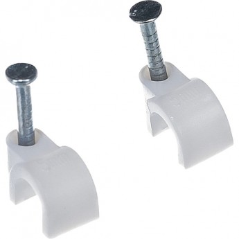 Крепеж кабеля REXANT круглый 5 мм, белый (упак. 50 шт) Крепеж кабеля REXANT круглый 5 мм, белый (упак. 50 шт)