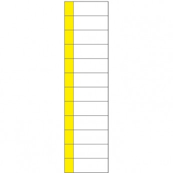 Наклейка маркировочная таблица REXANT 12 МОДУЛЕЙ 50х216 мм