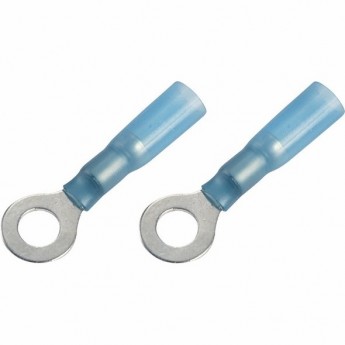 Наконечник кольцевой REXANT 6.5 мм 1.5-2.5 мм² изолированный термоусаживаемый синий