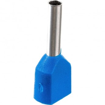 Наконечник штыревой втулочный изолированный REXANT НШВи(2) 0.75-8/НГи2 0,75-8 F-8 мм 2х0.75 мм² синий
