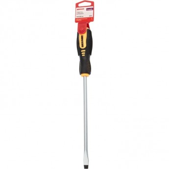 Отвертка шлицевая REXANT SL8х200мм, двухкомпонентная рукоятка