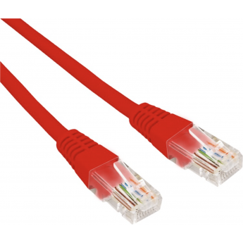 Патч-корд REXANT U/UTP 5e, RJ45-RJ45, неэкранированный, 26AWG, LSZH, красный, 1 м