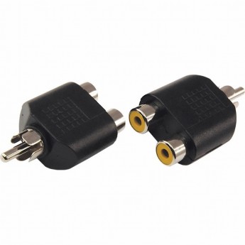 Переходник аудио REXANT штекер RCA - 2 гнезда RCA