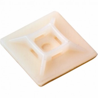 Площадка REXANT 28х28 мм под винт самоклеящаяся белая, 100 шт. Площадка REXANT 28х28 мм под винт самоклеящаяся белая, 100 шт.