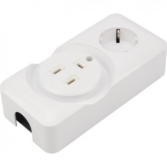 Розетка REXANT РШ/Евро двойная для электрической плиты 32 А/16 A белая Розетка REXANT РШ/Евро двойная для электрической плиты 32 А/16 A белая