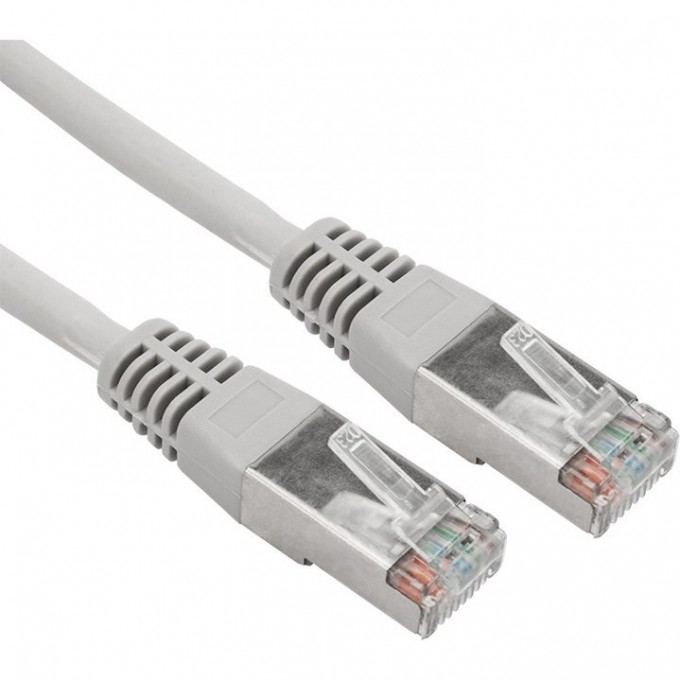 Шнур коммутационный REXANT, патч-корд F/UTP RJ45-RJ45, CAT 5e, LSZH, серый, 5м 18-8007-1