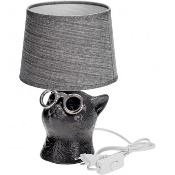 Светильник декоративный REXANT "КОТ В ОЧКАХ" цоколь Е14 40Вт черный