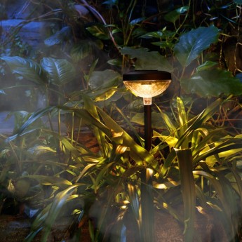 Светильник грунтовый REXANT ПЕКИН ТАЯНГ, 3000К/RGB, встроенный аккумулятор, солнечная панель