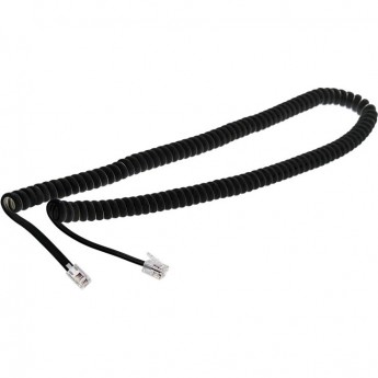 Телефонный шнур REXANT, витой трубочный RJ-10(4P-4C), длина 7 метров, черный