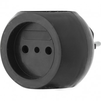 Тройник электрический REXANT 220 В 6 А шар черный Тройник электрический REXANT 220 В 6 А шар черный