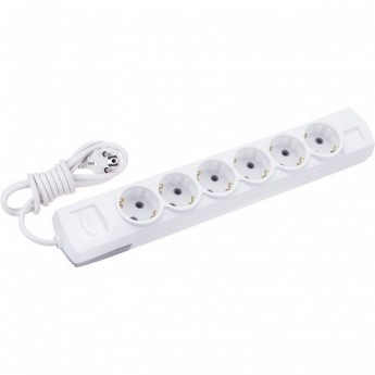 Удлинитель REXANT PREMIUM 6 гнезд, 3м, 3х1,5мм², с/з, белый